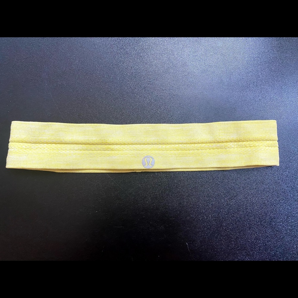 light yellow lululemon headband